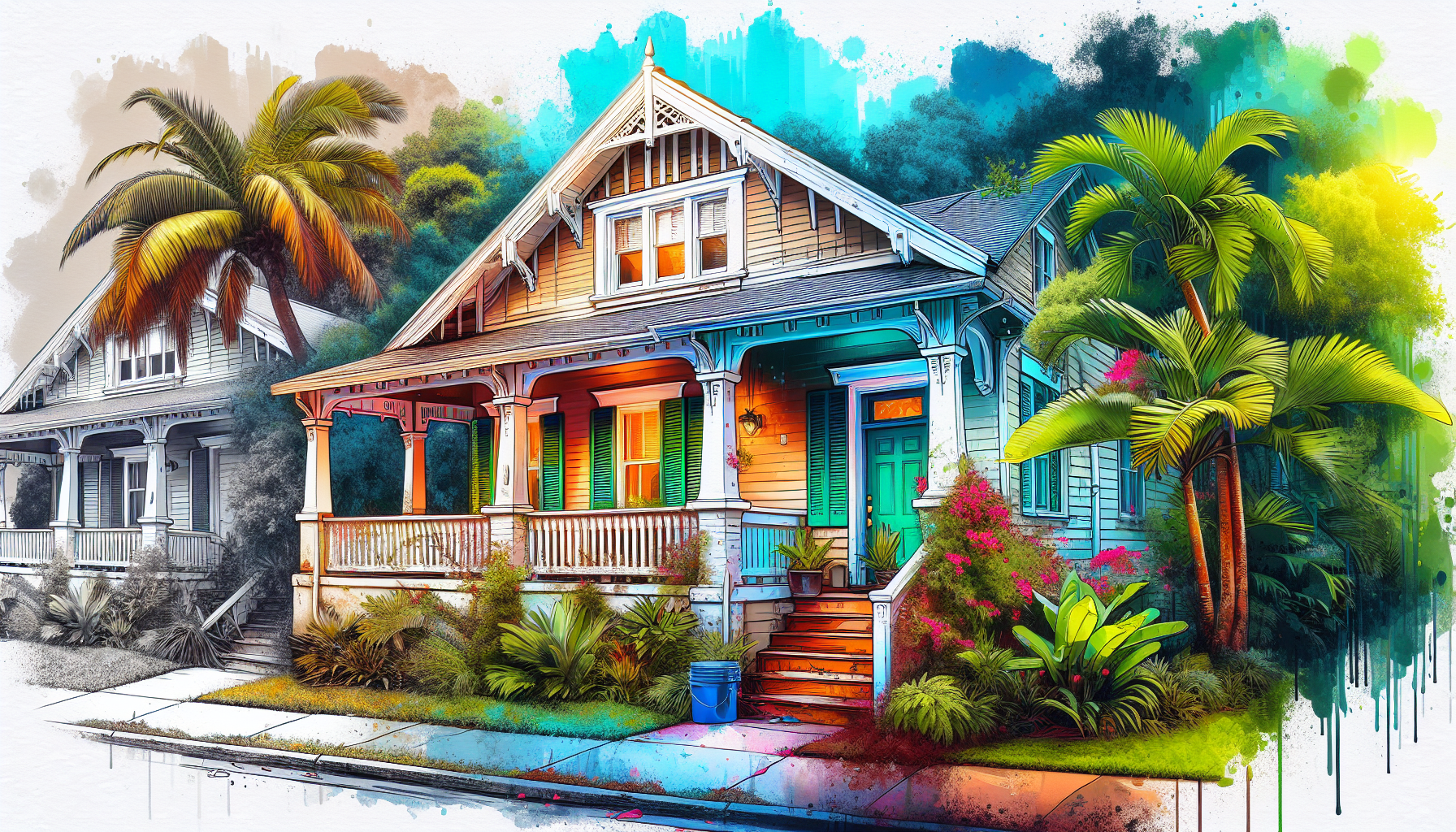Exterior painting enhancing curb appeal of a home in Jacksonville, FL
