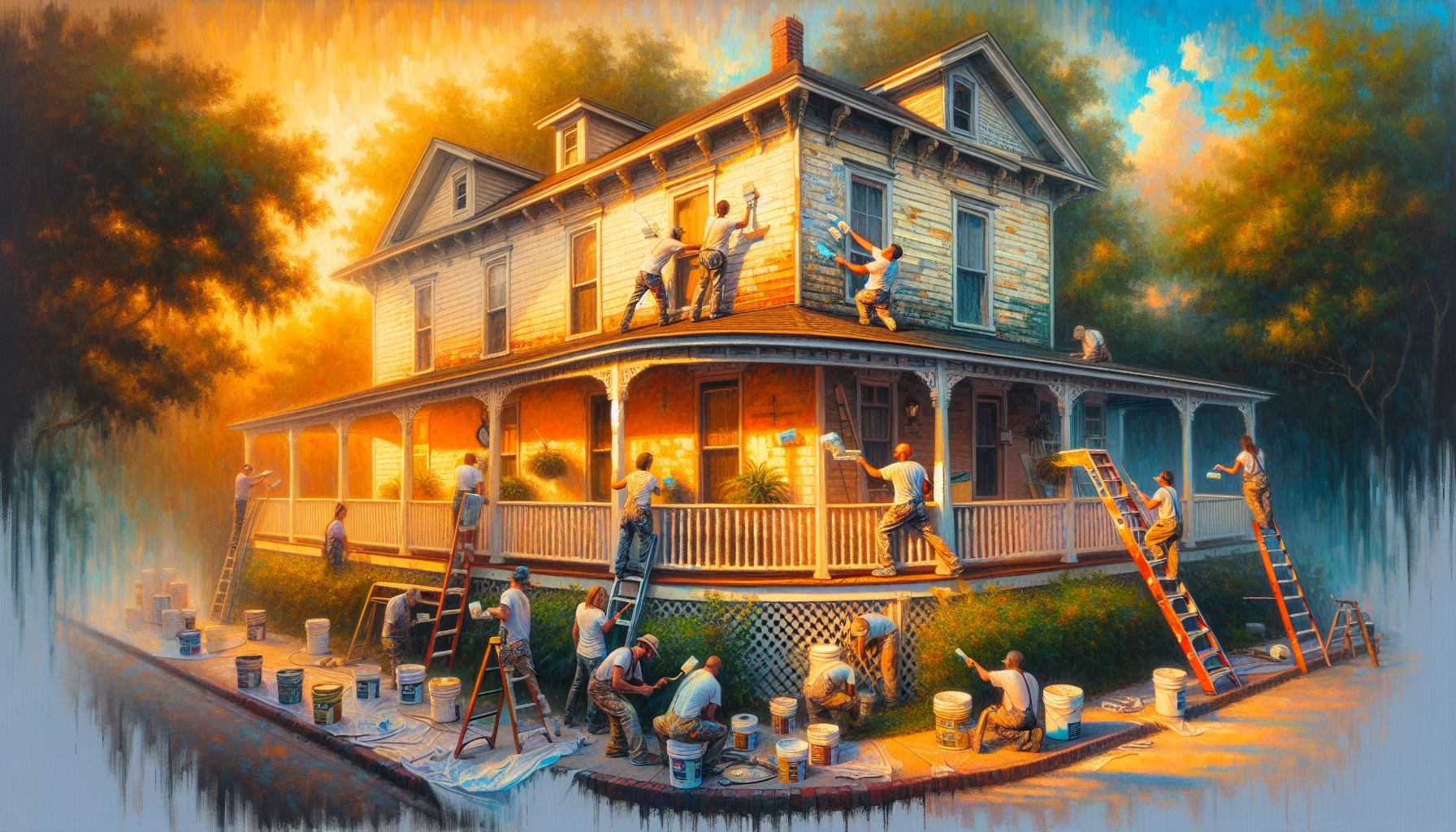 Exterior house painting in Jacksonville, FL